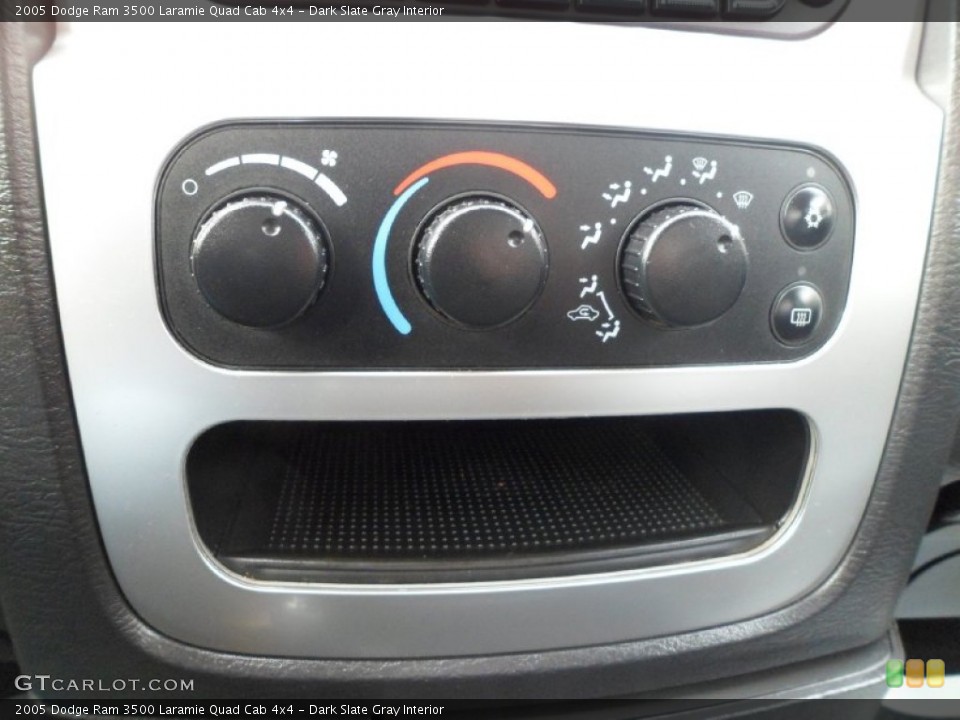 Dark Slate Gray Interior Controls for the 2005 Dodge Ram 3500 Laramie Quad Cab 4x4 #78502627