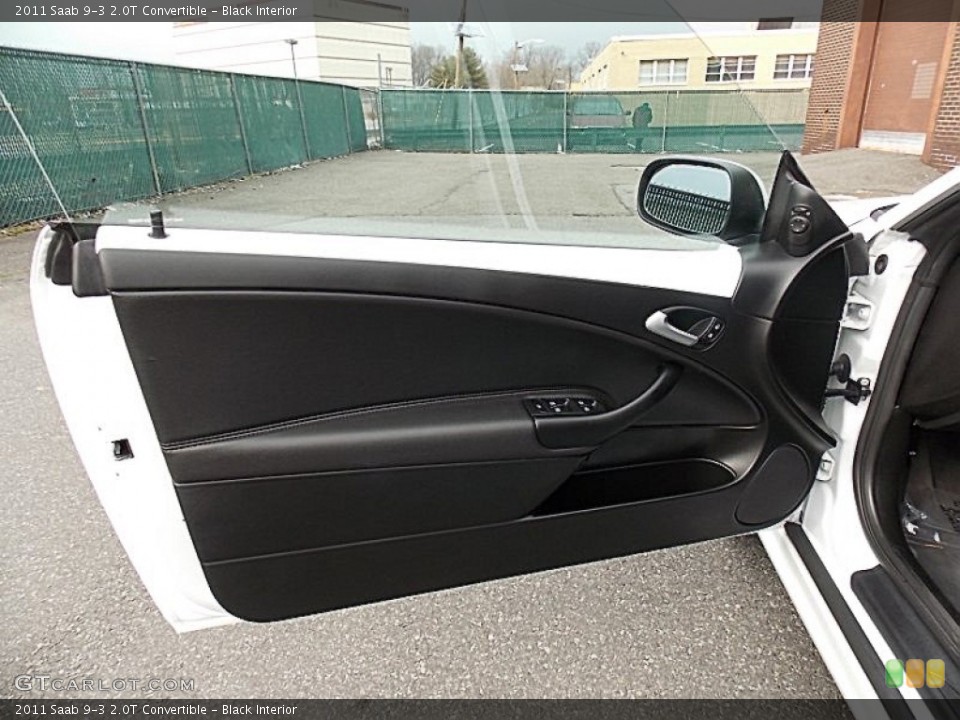 Black Interior Door Panel for the 2011 Saab 9-3 2.0T Convertible #78503078