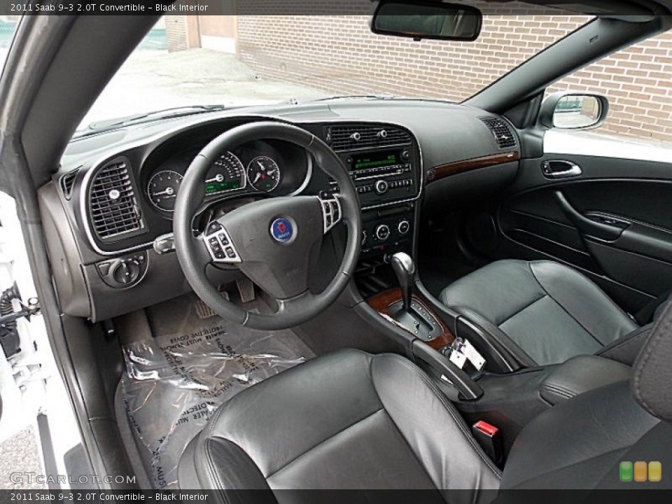 Black Interior Prime Interior for the 2011 Saab 9-3 2.0T Convertible #78503150