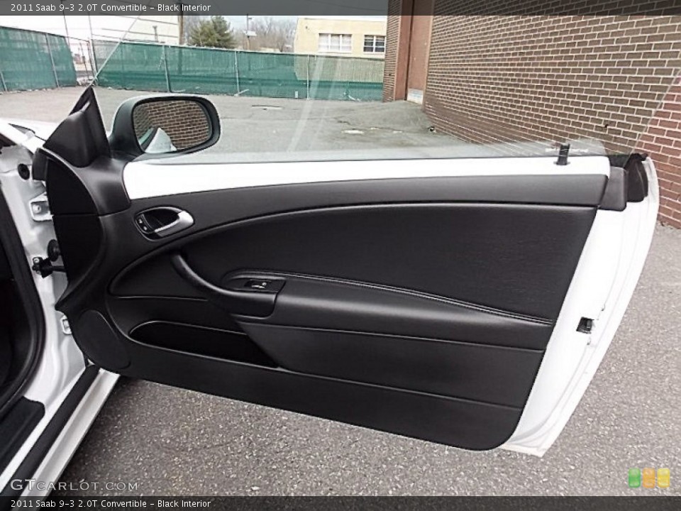 Black Interior Door Panel for the 2011 Saab 9-3 2.0T Convertible #78503183