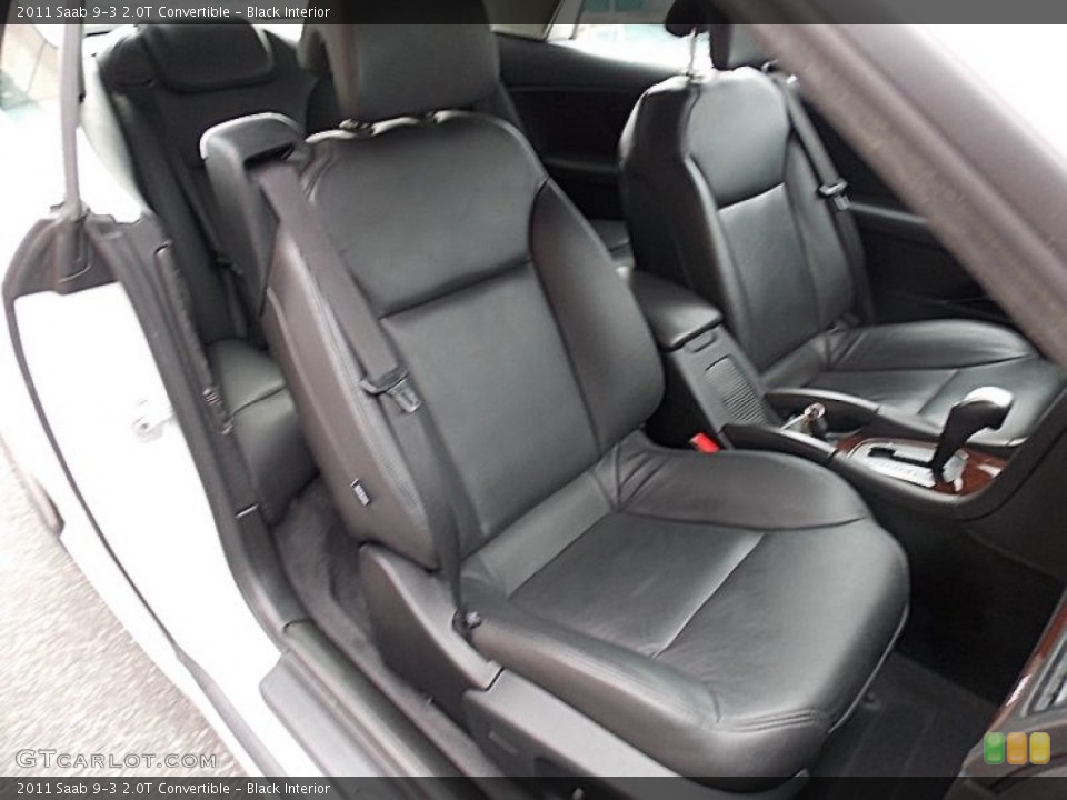 Black Interior Front Seat for the 2011 Saab 9-3 2.0T Convertible #78503189