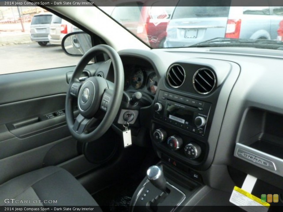 Dark Slate Gray Interior Dashboard for the 2014 Jeep Compass Sport #78503645
