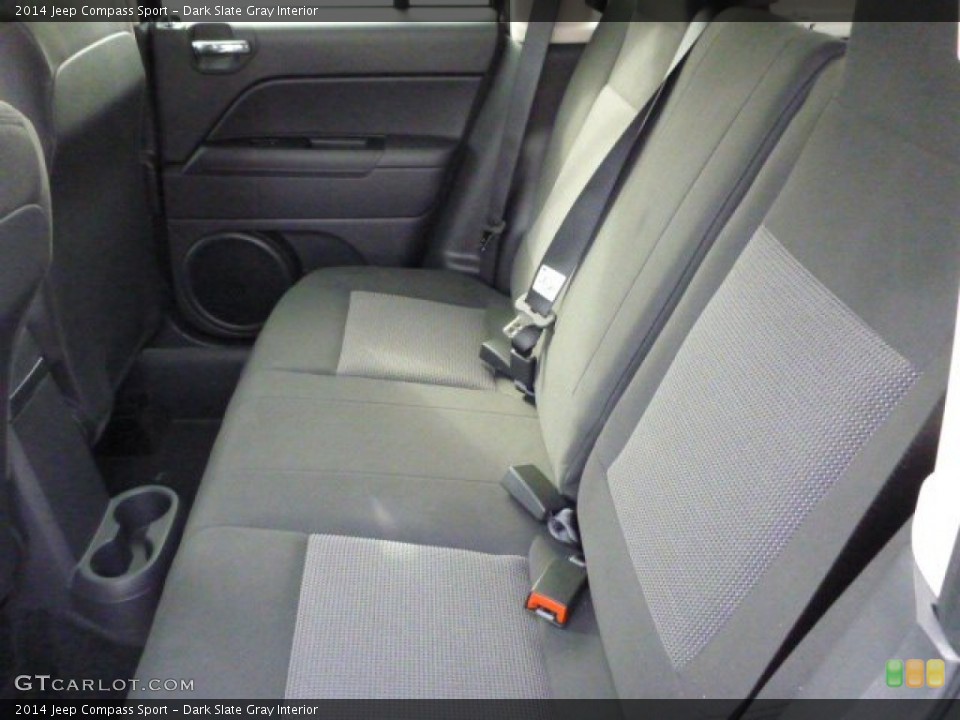 Dark Slate Gray Interior Rear Seat for the 2014 Jeep Compass Sport #78503690