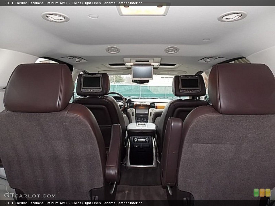 Cocoa/Light Linen Tehama Leather Interior Photo for the 2011 Cadillac Escalade Platinum AWD #78503747