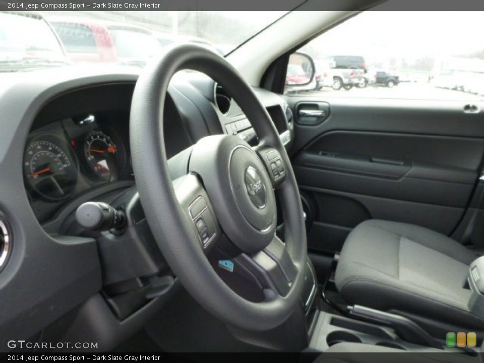 Dark Slate Gray Interior Steering Wheel for the 2014 Jeep Compass Sport #78503777