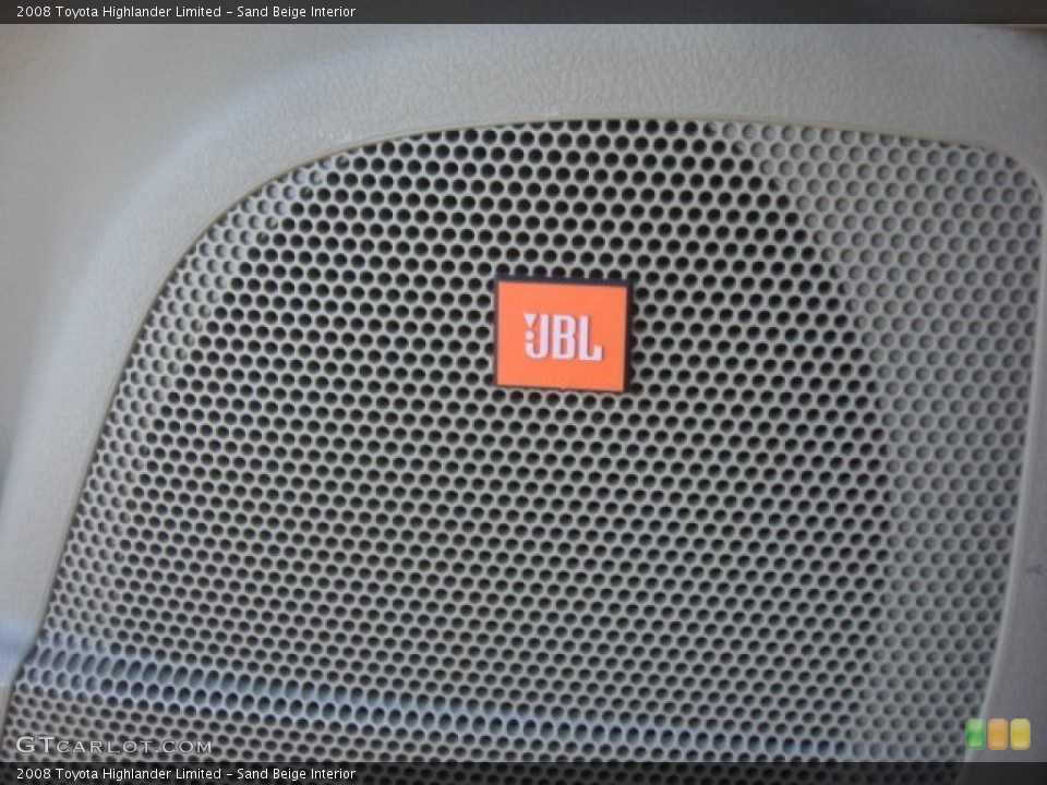 Sand Beige Interior Audio System for the 2008 Toyota Highlander Limited #78504335