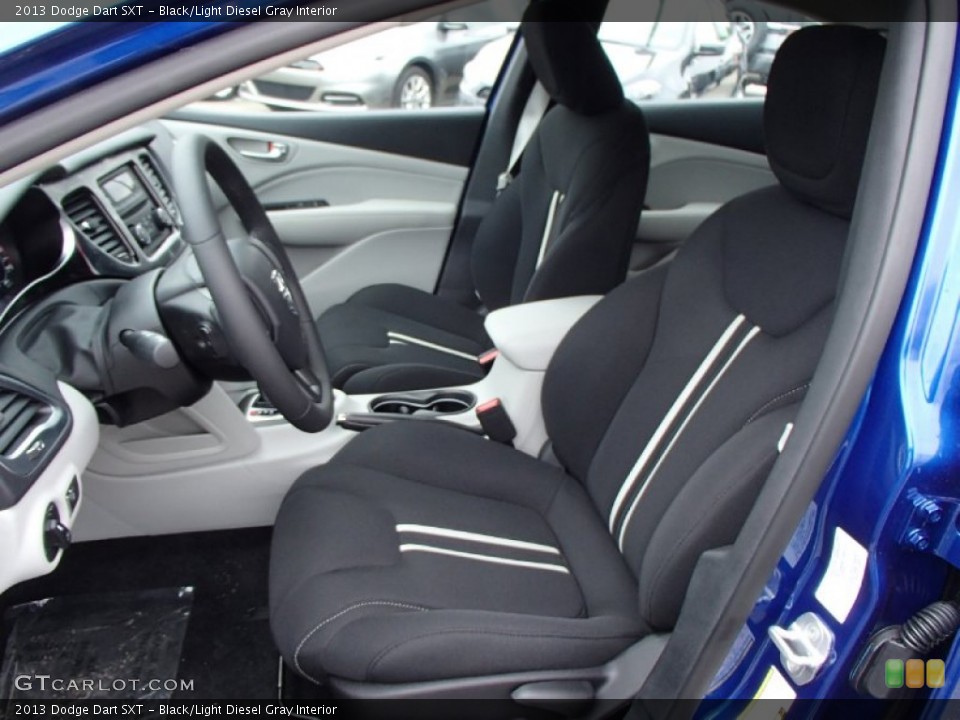 Black/Light Diesel Gray Interior Front Seat for the 2013 Dodge Dart SXT #78504449