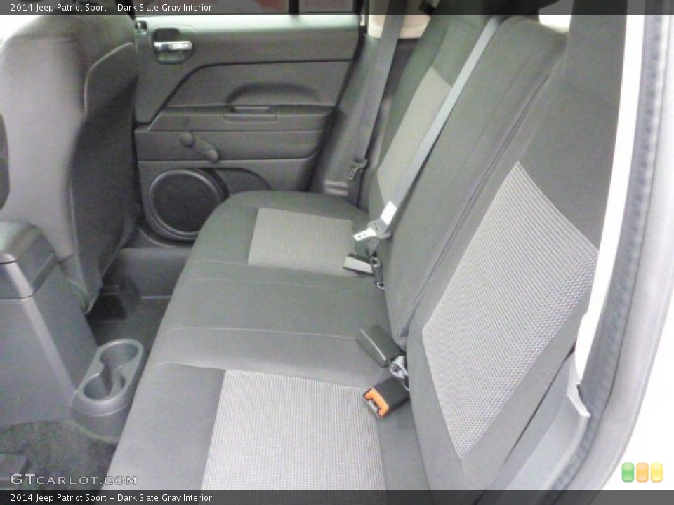 Dark Slate Gray Interior Rear Seat for the 2014 Jeep Patriot Sport #78504671