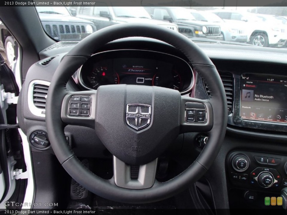 Black/Light Frost Interior Steering Wheel for the 2013 Dodge Dart Limited #78504845