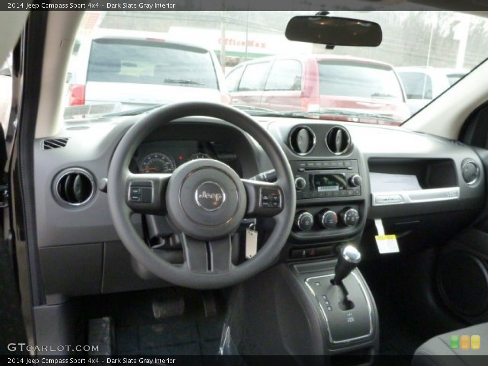 Dark Slate Gray Interior Dashboard for the 2014 Jeep Compass Sport 4x4 #78504964