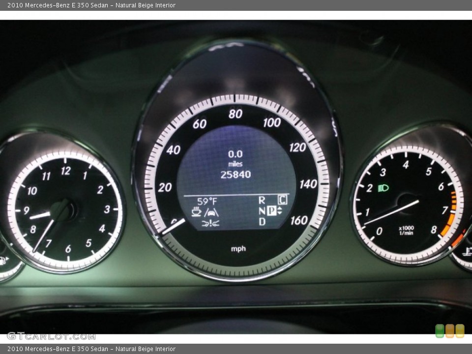 Natural Beige Interior Gauges for the 2010 Mercedes-Benz E 350 Sedan #78506099