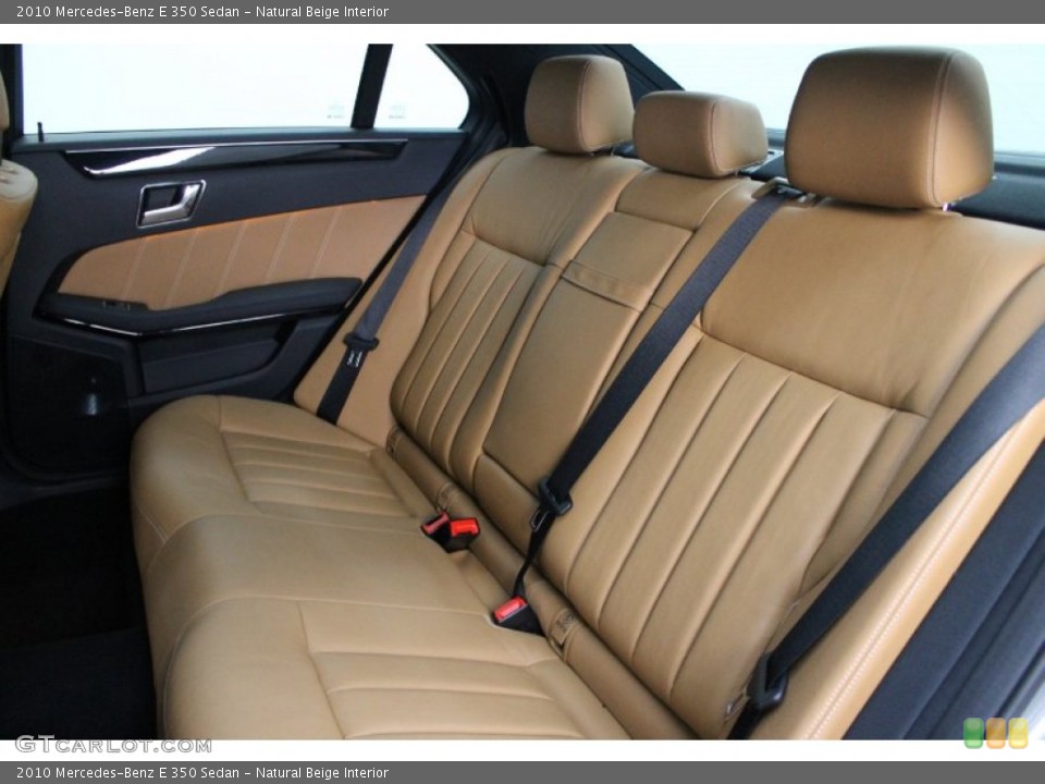 Natural Beige Interior Rear Seat for the 2010 Mercedes-Benz E 350 Sedan #78506132