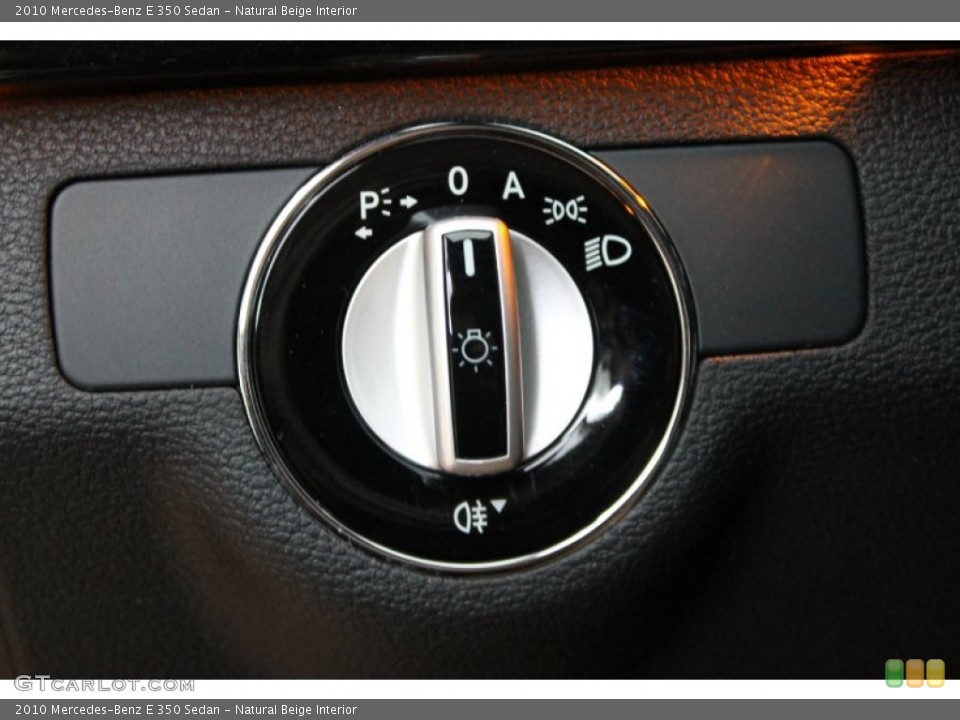 Natural Beige Interior Controls for the 2010 Mercedes-Benz E 350 Sedan #78506168