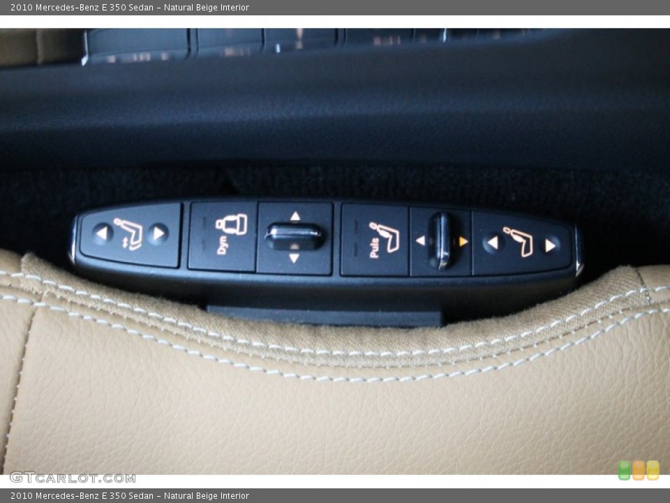 Natural Beige Interior Controls for the 2010 Mercedes-Benz E 350 Sedan #78506177