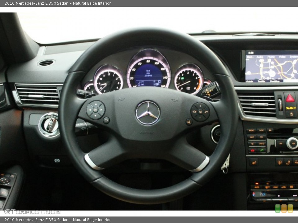Natural Beige Interior Steering Wheel for the 2010 Mercedes-Benz E 350 Sedan #78506204
