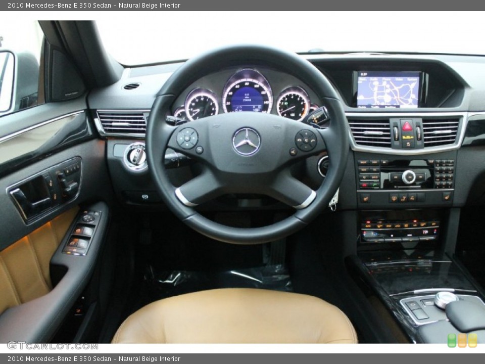 Natural Beige Interior Dashboard for the 2010 Mercedes-Benz E 350 Sedan #78506265