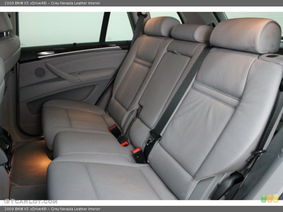 Grey Nevada Leather Interior Rear Seat for the 2009 BMW X5 xDrive48i #78506558