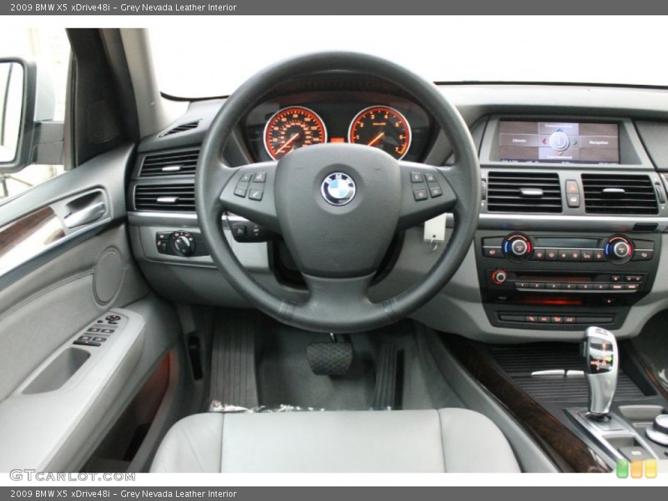 Grey Nevada Leather Interior Dashboard for the 2009 BMW X5 xDrive48i #78506663