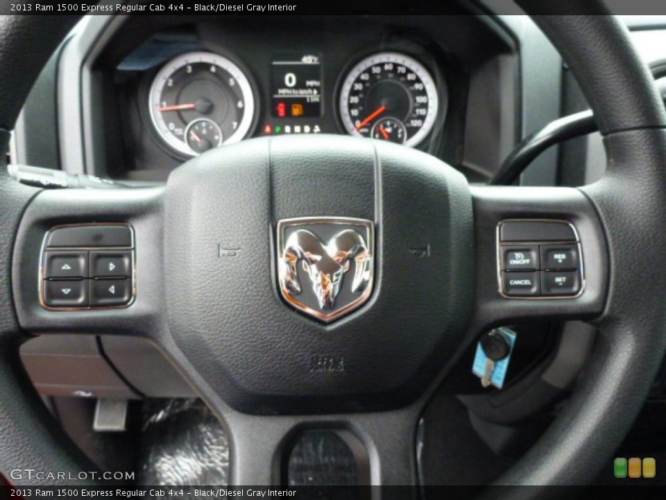 Black/Diesel Gray Interior Steering Wheel for the 2013 Ram 1500 Express Regular Cab 4x4 #78506960