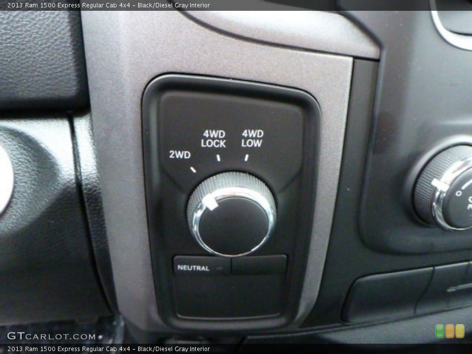 Black/Diesel Gray Interior Controls for the 2013 Ram 1500 Express Regular Cab 4x4 #78506978