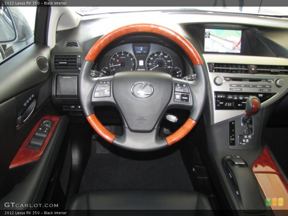 Black Interior Dashboard for the 2012 Lexus RX 350 #78507173