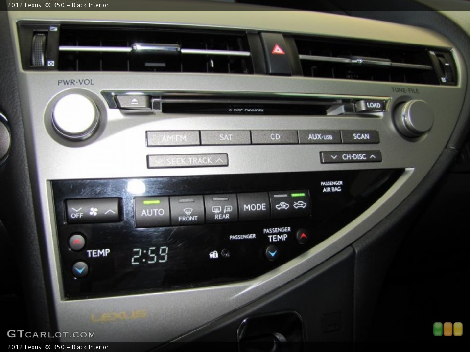 Black Interior Controls for the 2012 Lexus RX 350 #78507343