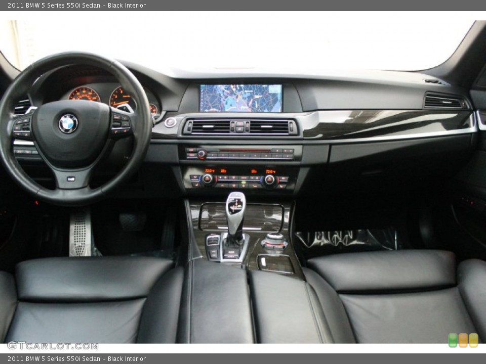 Black Interior Dashboard for the 2011 BMW 5 Series 550i Sedan #78507352