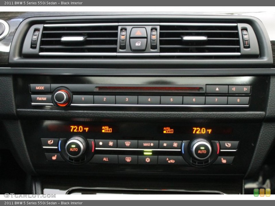 Black Interior Controls for the 2011 BMW 5 Series 550i Sedan #78507365