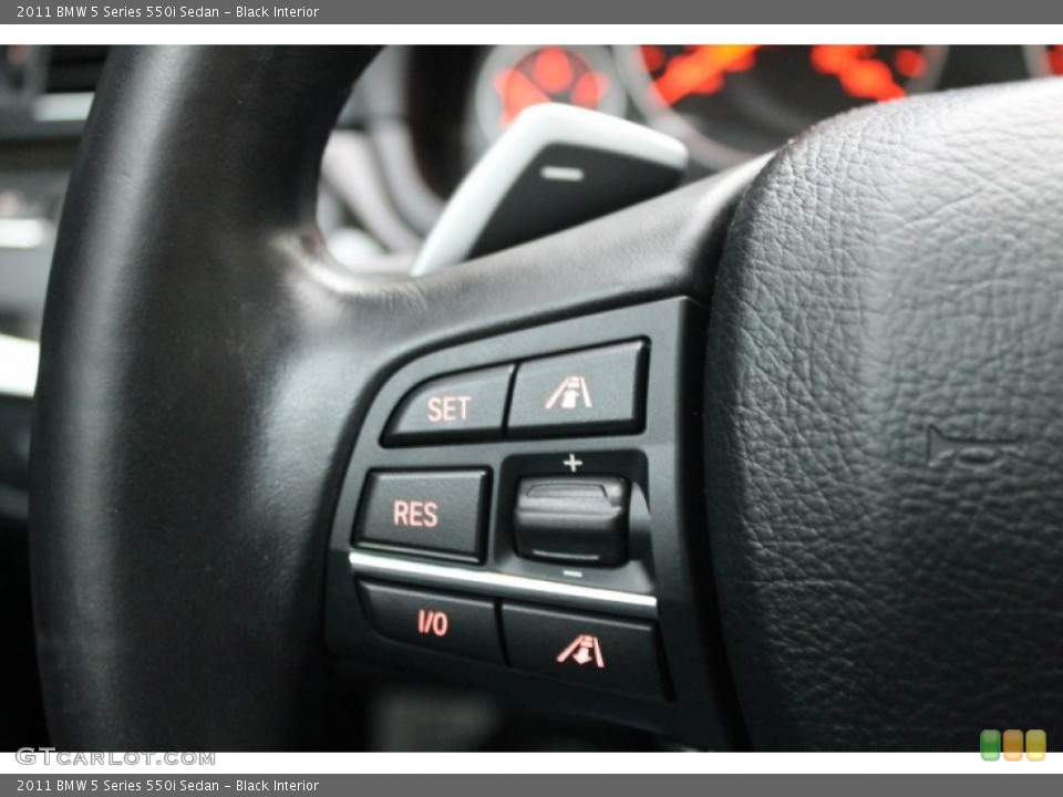 Black Interior Controls for the 2011 BMW 5 Series 550i Sedan #78507414