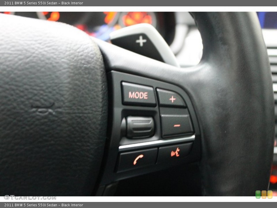 Black Interior Controls for the 2011 BMW 5 Series 550i Sedan #78507434