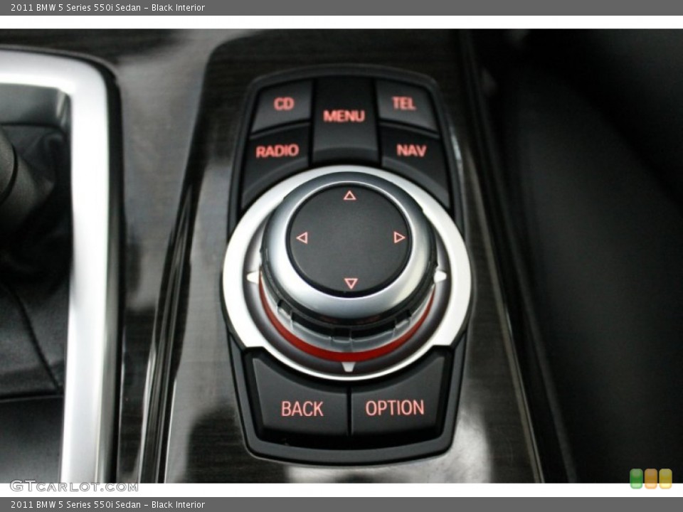 Black Interior Controls for the 2011 BMW 5 Series 550i Sedan #78507556