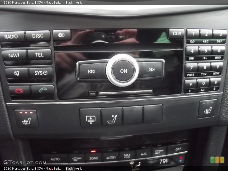 Black Interior Controls for the 2010 Mercedes-Benz E 350 4Matic Sedan #78507686