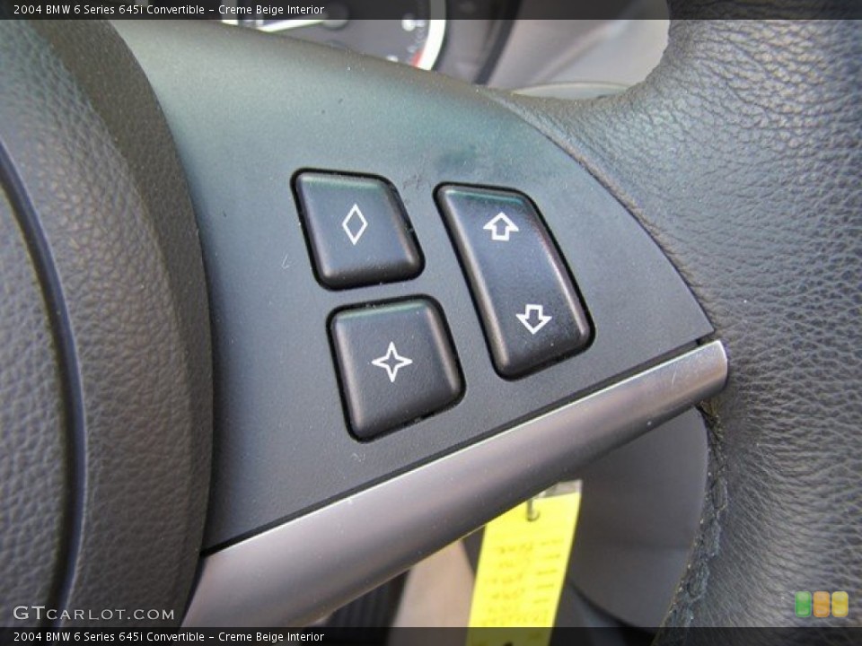 Creme Beige Interior Controls for the 2004 BMW 6 Series 645i Convertible #78508363