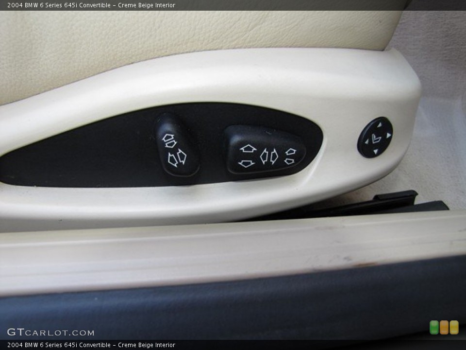 Creme Beige Interior Controls for the 2004 BMW 6 Series 645i Convertible #78508607