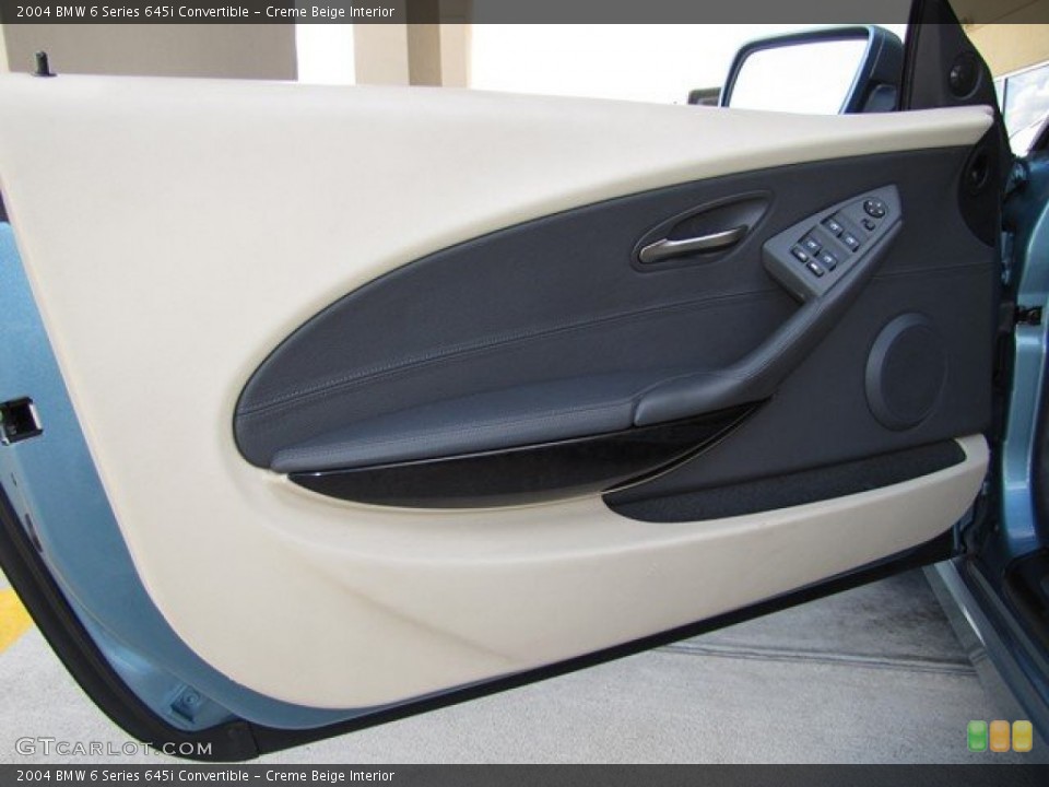 Creme Beige Interior Door Panel for the 2004 BMW 6 Series 645i Convertible #78508718