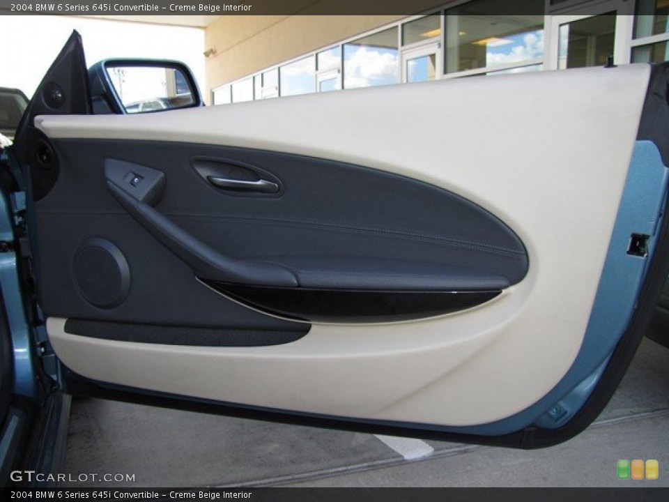 Creme Beige Interior Door Panel for the 2004 BMW 6 Series 645i Convertible #78508763