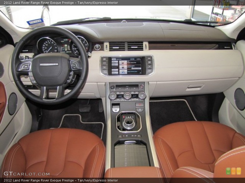 Tan/Ivory/Espresso Interior Dashboard for the 2012 Land Rover Range Rover Evoque Prestige #78509144