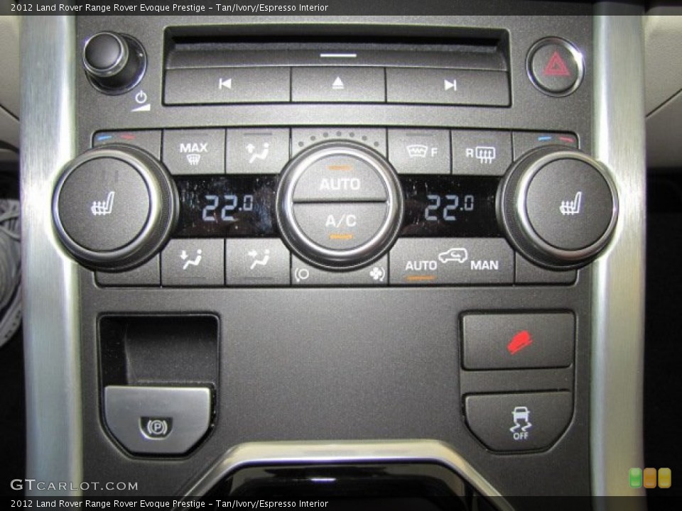 Tan/Ivory/Espresso Interior Controls for the 2012 Land Rover Range Rover Evoque Prestige #78509453
