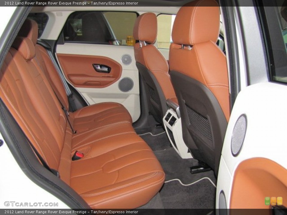 Tan/Ivory/Espresso Interior Rear Seat for the 2012 Land Rover Range Rover Evoque Prestige #78509551