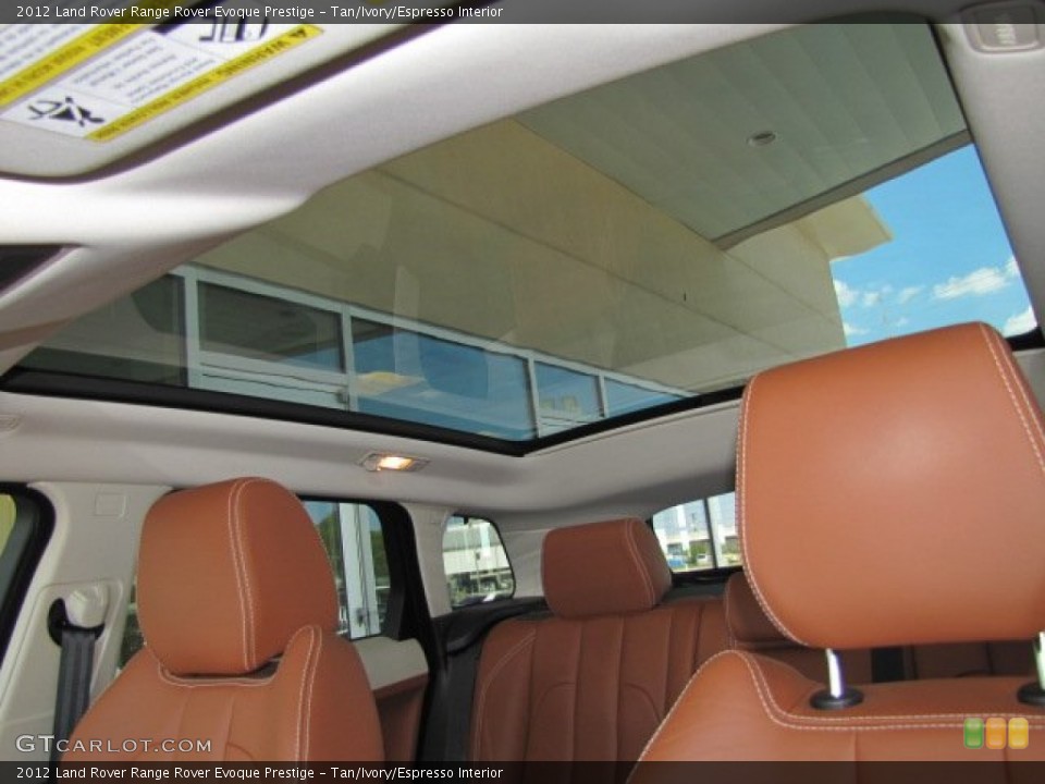 Tan/Ivory/Espresso Interior Sunroof for the 2012 Land Rover Range Rover Evoque Prestige #78509687