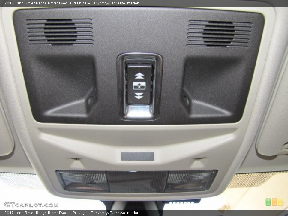 Tan/Ivory/Espresso Interior Controls for the 2012 Land Rover Range Rover Evoque Prestige #78509733