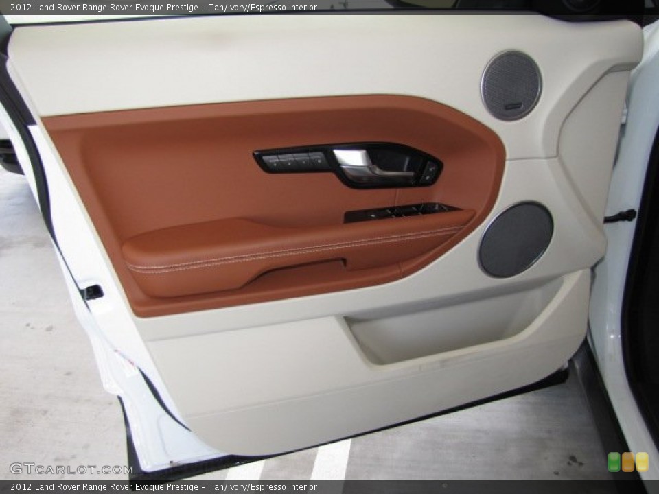 Tan/Ivory/Espresso Interior Door Panel for the 2012 Land Rover Range Rover Evoque Prestige #78509767