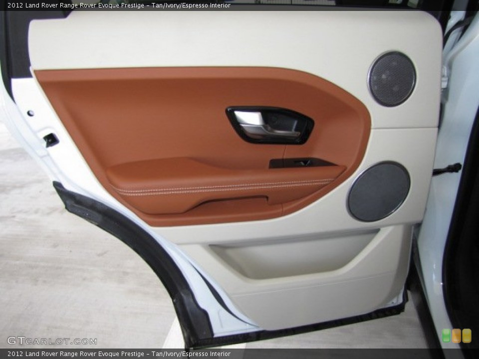 Tan/Ivory/Espresso Interior Door Panel for the 2012 Land Rover Range Rover Evoque Prestige #78509798