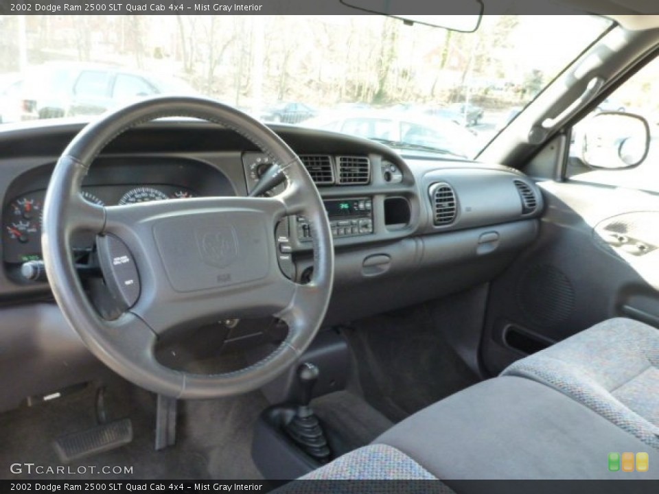Mist Gray Interior Dashboard for the 2002 Dodge Ram 2500 SLT Quad Cab 4x4 #78510113