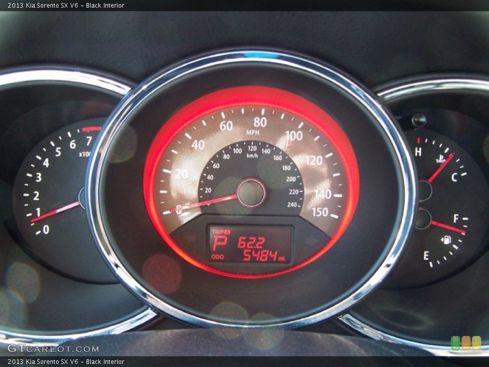 Black Interior Gauges for the 2013 Kia Sorento SX V6 #78510179