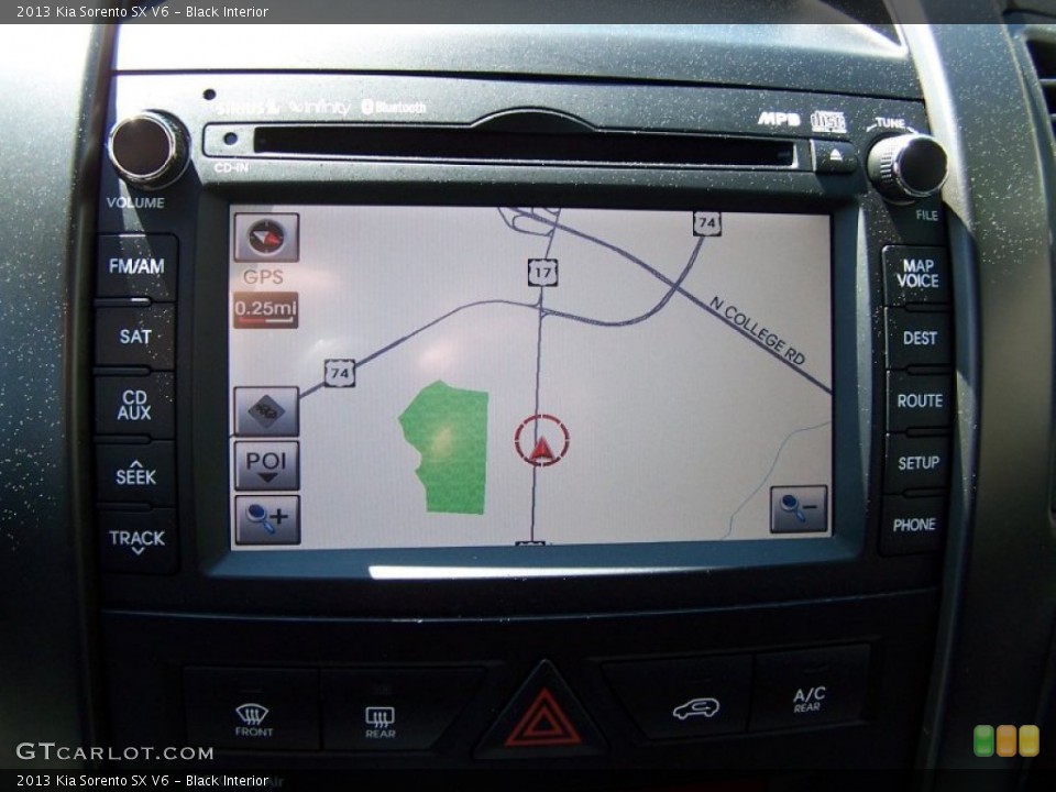 Black Interior Navigation for the 2013 Kia Sorento SX V6 #78510194