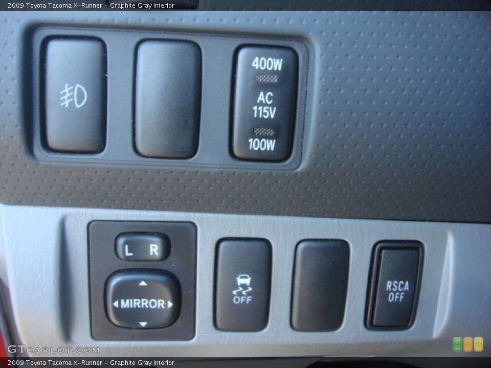 Graphite Gray Interior Controls for the 2009 Toyota Tacoma X-Runner #78510747