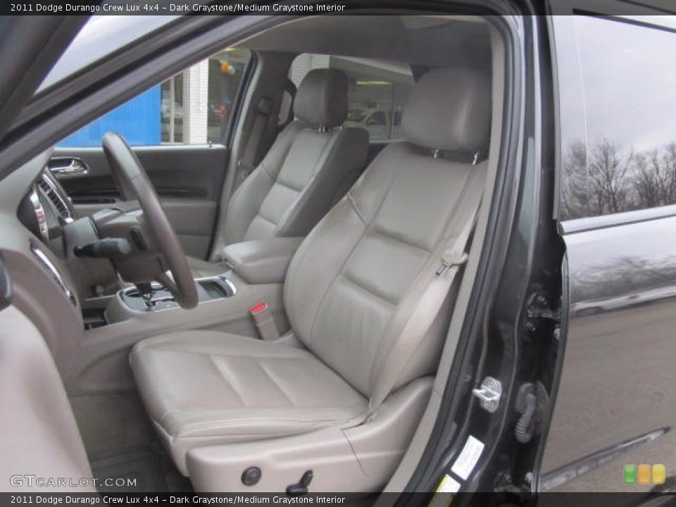 Dark Graystone/Medium Graystone Interior Front Seat for the 2011 Dodge Durango Crew Lux 4x4 #78511076