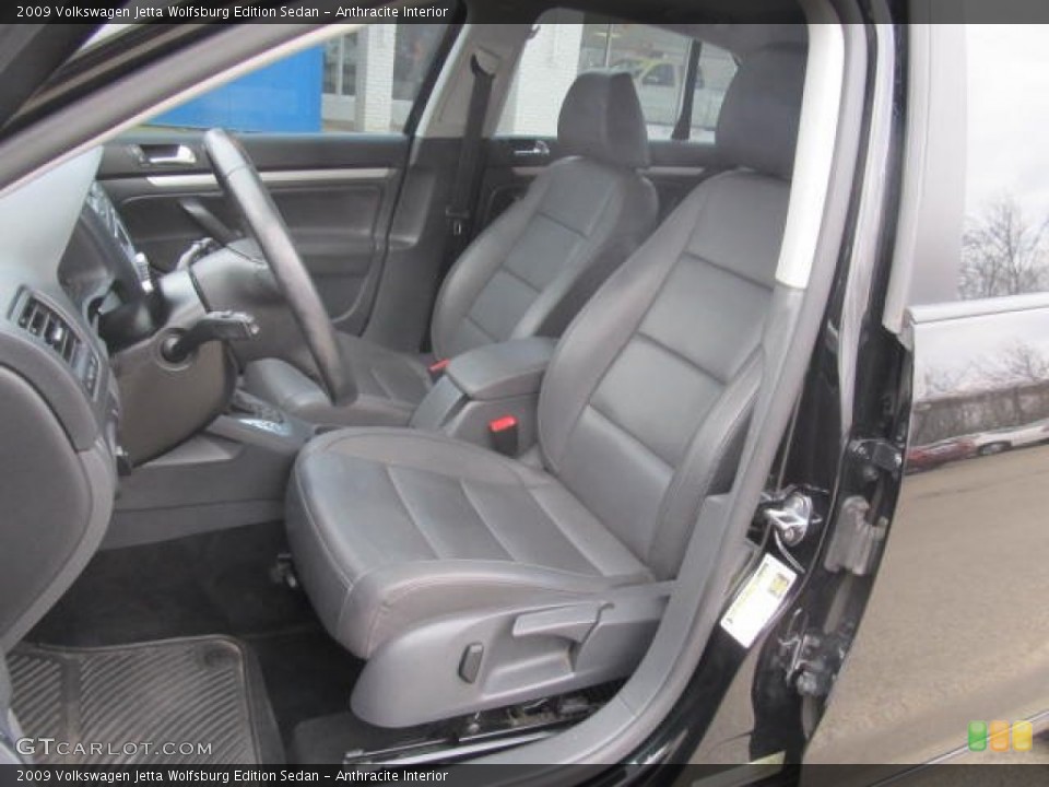 Anthracite Interior Front Seat for the 2009 Volkswagen Jetta Wolfsburg Edition Sedan #78511397