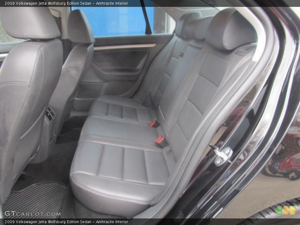 Anthracite Interior Rear Seat for the 2009 Volkswagen Jetta Wolfsburg Edition Sedan #78511421